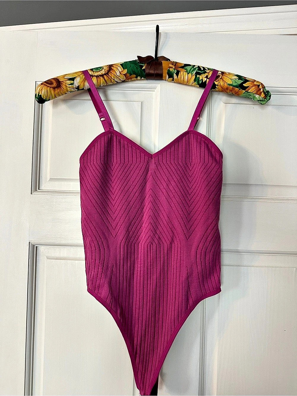 Pink Geometric Bodysuit